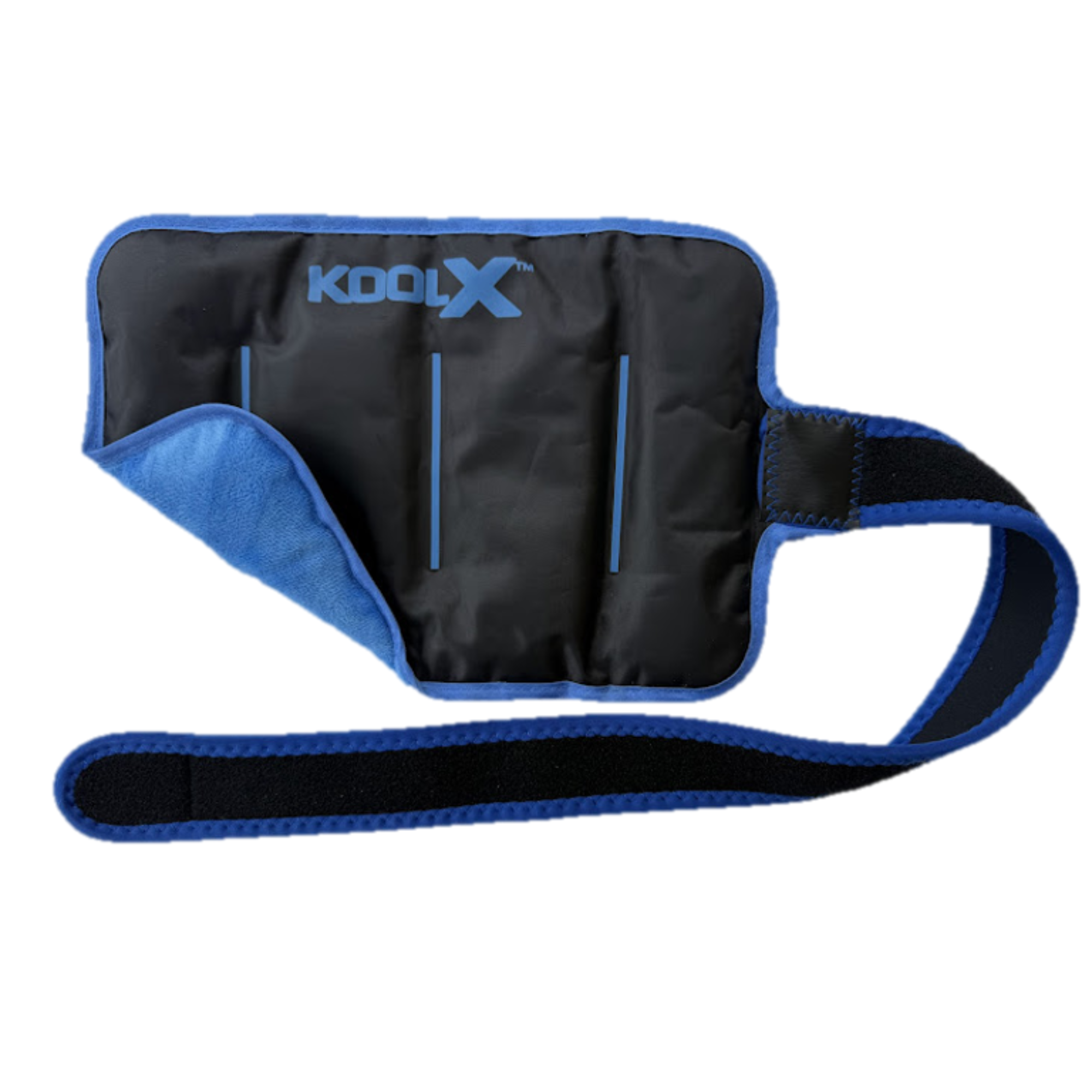 Premium Gel Ice Packs for Injuries Reusable, Flexible Cold Wraps with Straps, Soft Plush & Nylon Sides, Extension Strap, Ice Pack for Knee, Back, Shoulder, Elbow & Calf - Medium
